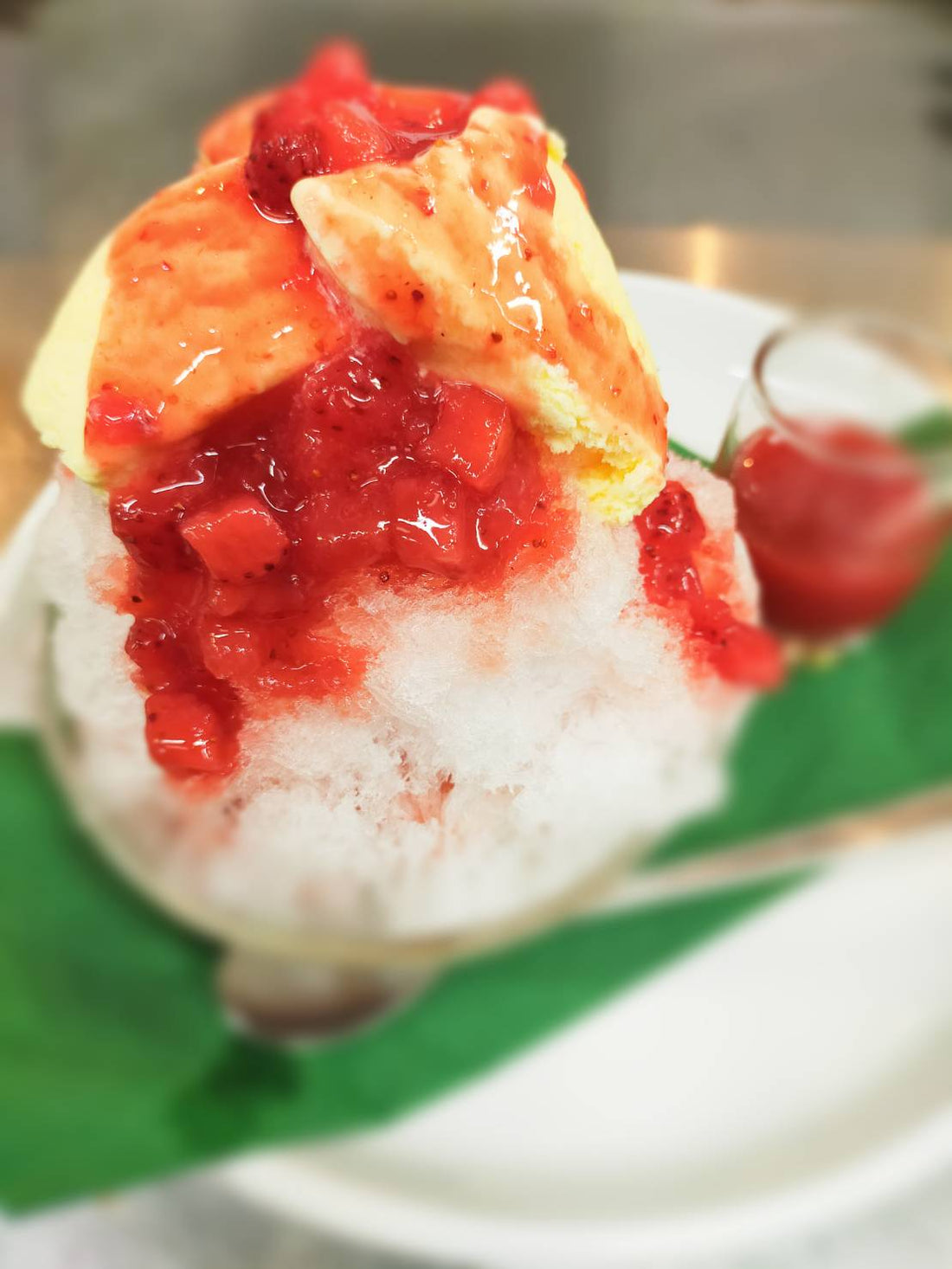 自家製ソースのオリジナルかき氷